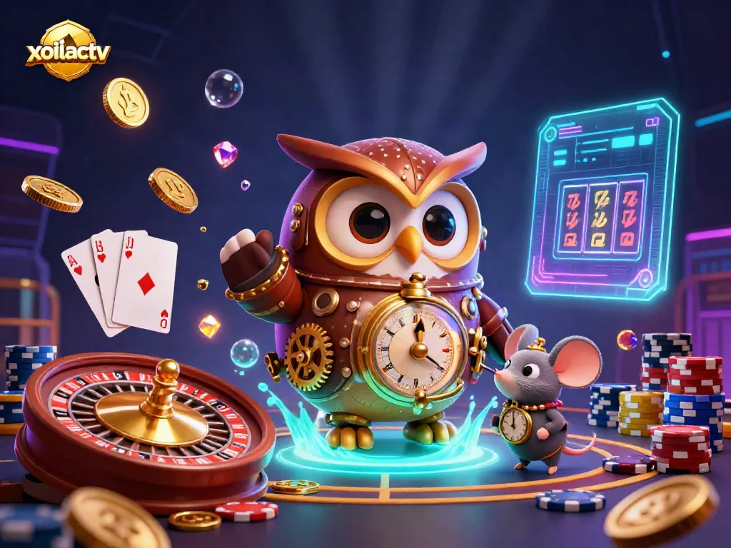 Experience enhanced gameplay with xoilactv through vibrant casino elements and dynamic characters.