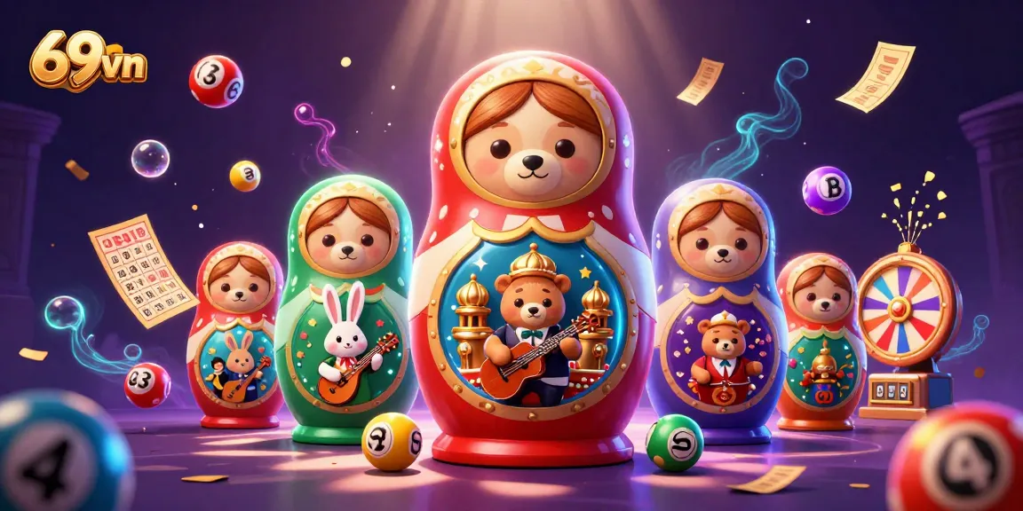 Engage with thrilling lottery action in 69vn featuring colorful balls and dynamic casino elements.