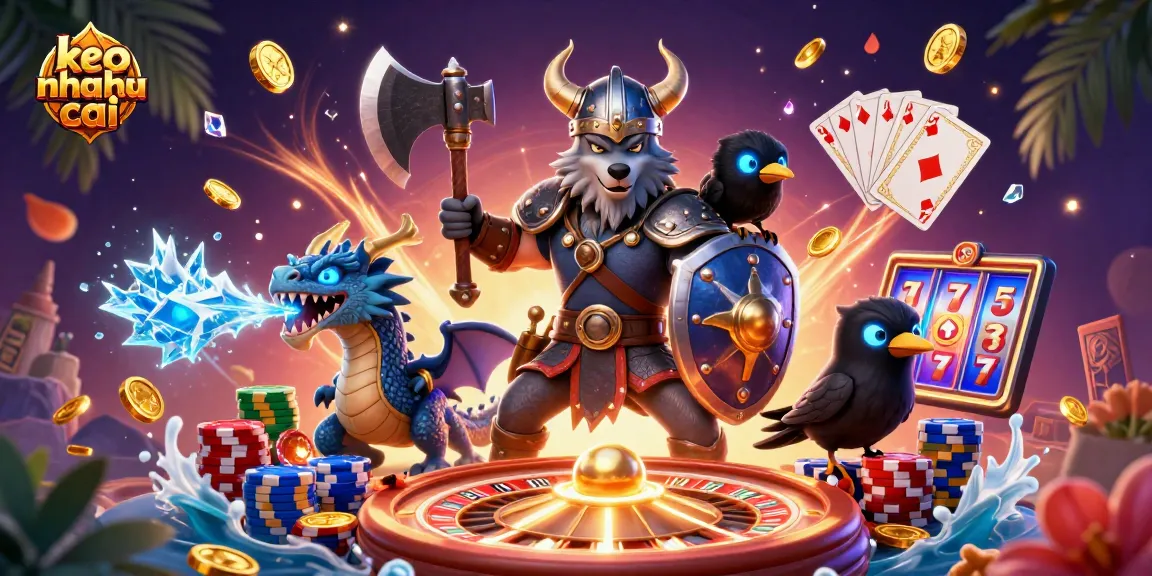 Engage with keo nha cai by spinning roulette and winning with colorful casino elements.